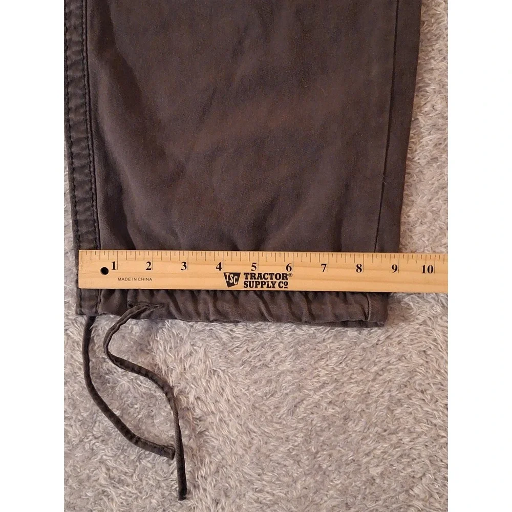 True Religion Anthony Mens Cargo Pants Size 30 Charcoal Grey Straight Drawstring